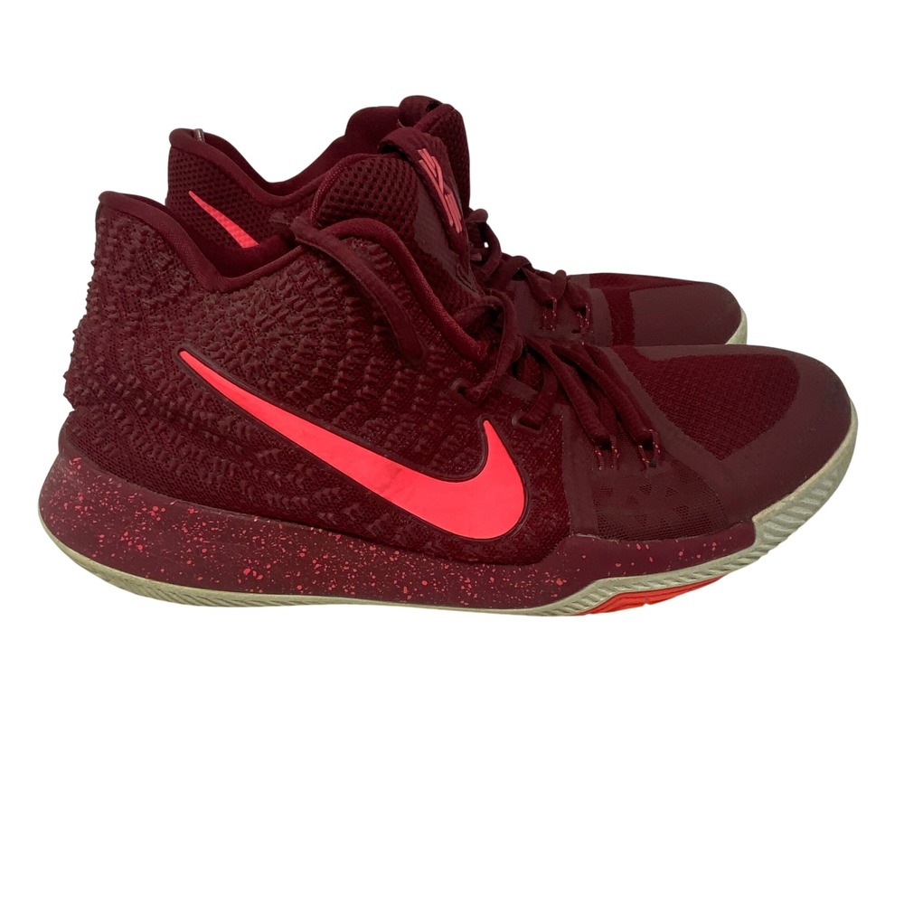 Nike Kyrie 3 Team Red Hot Punch Basketball Shoes 859466-681 Mens 7Y Womens 8.5